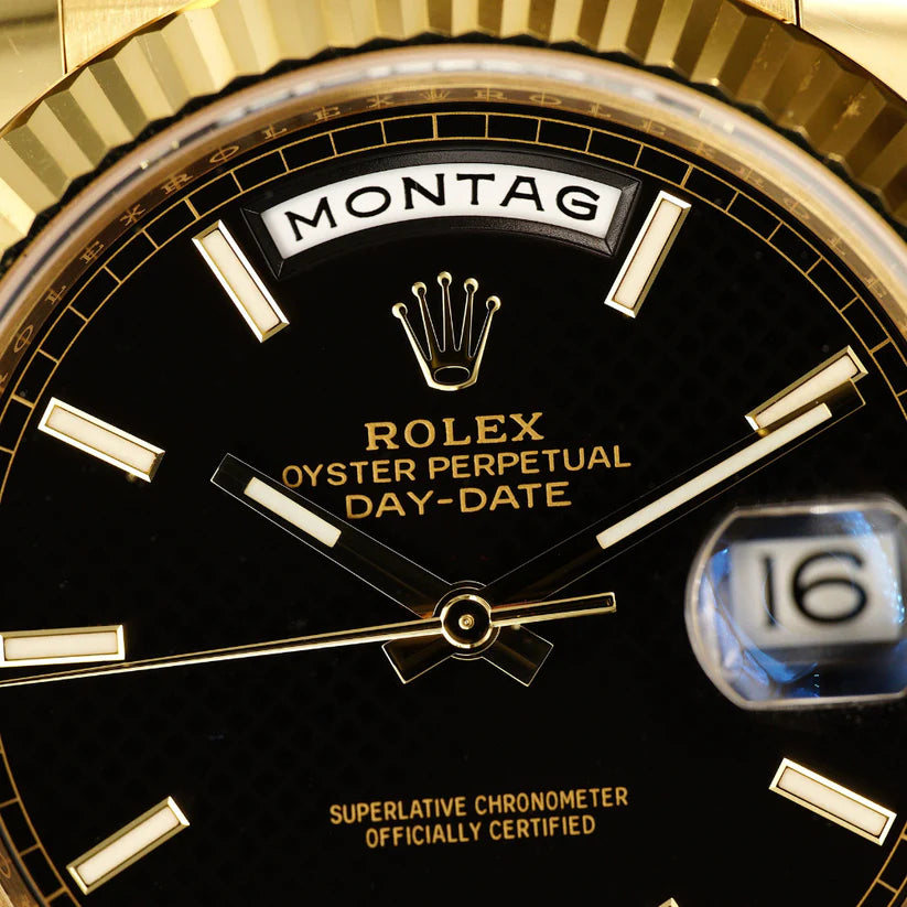 Rolex Day-Date 40mm Gold with Black Dial